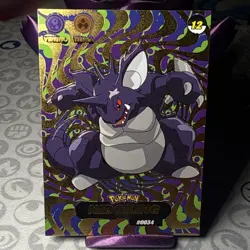 Shadow Box hit Crystal Card Collection Nidoking NON-TCG Pokemon Card Nintendo - Image 1