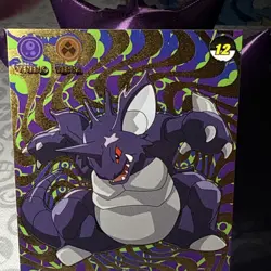 Shadow Box hit Crystal Card Collection Nidoking NON-TCG Pokemon Card Nintendo - Image 2