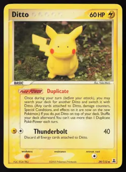 Ditto Pikachu - 39/113 - Uncommon - Delta Species - Pokemon Card - LP - Image 1