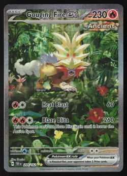 Gouging Fire ex - 204/162 - SIR - Temporal Forces - Pokemon Card - NM/M - Image 1