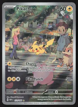 Pikachu - 173/165 - Illustration Rare - Scarlet & Violet 151 - Pokemon Card - LP - Image 1
