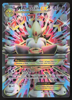 M Alakazam EX – 118/124 – Ultra Rare – Fates Collide - Pokemon Card - MP - Image 1