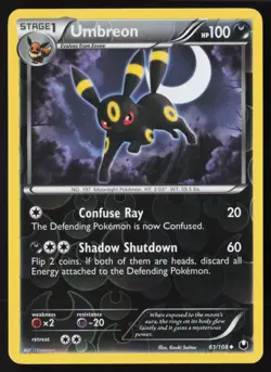 Umbreon - 61/108 - Reverse Holo - Dark Explorers - Pokemon Card- NM/M - Image 1