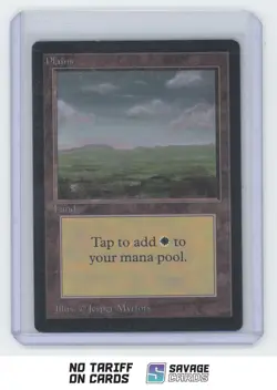 1993 Magic the Gathering BETA Land Plains - Image 1