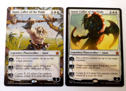 2x Ajani, Caller of the Pride (1 Borderless/1 Regular) - (FDN) - EN - M 357/134 - Image 1