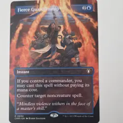 Magic: The Gathering Fierce Guardianship Borderless Rare Instant 0694 Commander… - Image 1