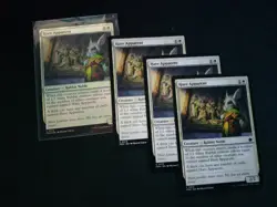 4x Hare Apparent Rabbit Foundations MTG Magic The Gathering, 1 Foil, 3 normal - Image 1