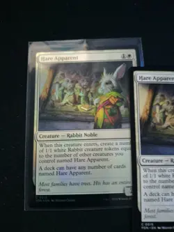 4x Hare Apparent Rabbit Foundations MTG Magic The Gathering, 1 Foil, 3 normal - Image 2