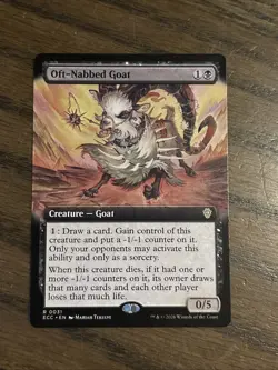 MTG: Lorwyn Eclipsed Commander, Off-Nabbed Goat - Extended Art - Image 1