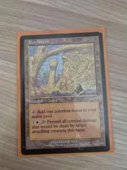 Magic the Gathering - Kor Haven - Land - Nemesis - MP - MTG - Image 1