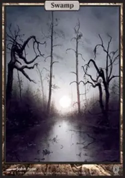 1x Swamp - Foil Near mint MTG Magic Beautiful Swamp!!! Top Tier Unhinged - Image 1