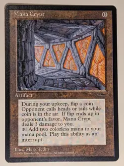 Mana Crypt MtG Promo (Book Insert) Regular Near-Mint NM Magic: the Gathering - Image 1