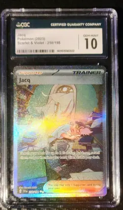 2023 Pokemon Jacq SVI 250 Special Illustration Rare Full Art CGC 10 Gem Mint - Image 1