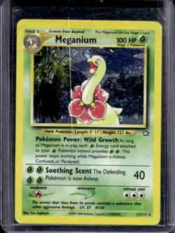 2000 Pokemon Neo Genesis Meganium Holo #11/111 - Image 1