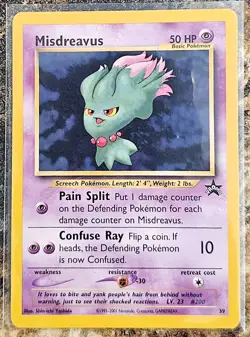 Pokemon 2001 Black Star Promo Misdreavus 39 NM or better - Image 1