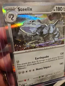 Steelix 125/182 Paradox Rift Pokemon TCG PACK FRESH HOLO FOIL - Image 3