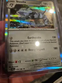 Steelix 125/182 Paradox Rift Pokemon TCG PACK FRESH HOLO FOIL - Image 4