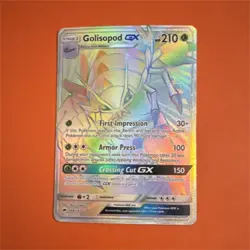Pokemon Golisopod GX Full Art Secret Rare Holo SM-Burning Shadows 148/147 210 HP - Image 1