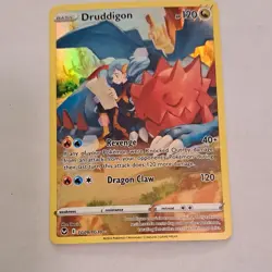 Pokemon Druddigon TG09/TG30 Silver Tempest Ultra Rare Full Art Holo 120 HP - Image 1