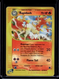 2002 Pokemon Expedition Set Rapidash Reverse Holo #62 - Image 1