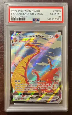 Centiskorch VMAX 2022 Pokemon Lost Origin #TG15 Trainer Gallery PSA 10 GEM MT - Image 1