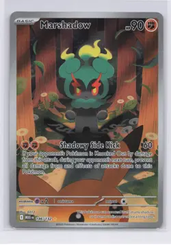 Pokemon TCG Marshadow 146/132 Me01 Illustration Rare Full Art Holo NM - Image 1