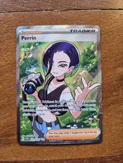 Pokemon TCG Perrin 209/167 Ultra Rare Full Art Trainer Twilight Masquerade - Image 1