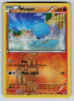 Wooper 38/98 Common Ancient Origins Pokemon Reverse Holo LP - Image 1
