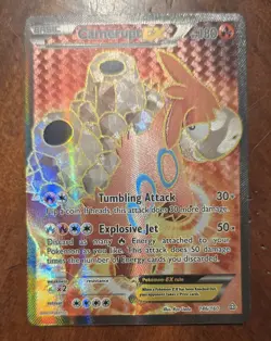 Pokemon TCG Camerupt EX Ultra Rare Holo 146/160 XY: Primal Clash Good Condition - Image 1