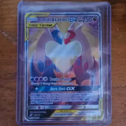 Pokemon Latias & Latios GX TAG TEAM Ultra Rare Full Art Holo 170/181 Sm-Team Up - Image 1