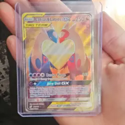 Pokemon Latias & Latios GX TAG TEAM Ultra Rare Full Art Holo 170/181 Sm-Team Up - Image 3
