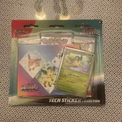 Pokemon TCG Scarlet Violet Prismatic Evolutions Tech Sticker Collection Leafeon - Image 1