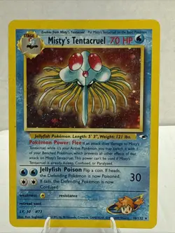 Misty's Tentacruel 10/132 - Vintage Pokemon TCG: Gym Heroes - LP - Image 1