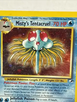Misty's Tentacruel 10/132 - Vintage Pokemon TCG: Gym Heroes - LP - Image 2