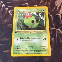 Caterpie 53/75 Pokemon Neo Discovery Common 1st Edition 2001 WOTC TCG - Image 1