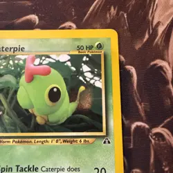 Caterpie 53/75 Pokemon Neo Discovery Common 1st Edition 2001 WOTC TCG - Image 3