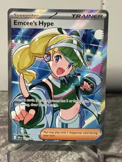 Emcee’s Hype 220/182 - Destined Rivals Pokemon TCG NM Holo - Image 1