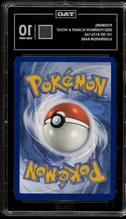 Pokemon Poliwhirl 151 MEW EN Illustration Rare #176 TAG 10 Gem Mint - Image 2