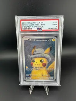 2023 Pokemon SVP Pokemon X Van Gogh Promo #085 Pikachu With Grey Felt Hat PSA 9 - Image 1