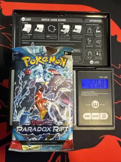 22.68g HEAVY - Pokemon TCG S&V Paradox Rift Booster Pack Sealed / Semi GoDU - Image 1