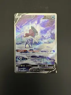 Pokemon TCG Suicune v Crown Zenith: Galarian Gallery GG38/GG70 NM Condition - Image 2