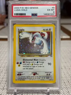2000 Pokemon Lugia (Neo Genesis) Holo Rare 9/111 Unlimited PSA 6 (New Slab) - Image 1