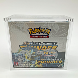 Pokemon TCG Sun & Moon Lost Thunder Booster Box SEALED w/Acrylic Case - Image 1