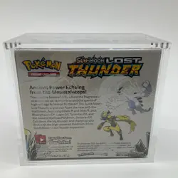 Pokemon TCG Sun & Moon Lost Thunder Booster Box SEALED w/Acrylic Case - Image 3