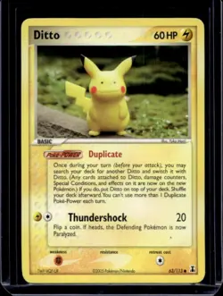 2005 Pokemon EX Delta Species Ditto #63/113 - Image 1