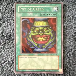 Konami Pot of Greed LOB-119 The Legend of Blue Eyes White Dragon Unlimited Rare - Image 1