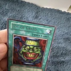 Konami Pot of Greed LOB-119 The Legend of Blue Eyes White Dragon Unlimited Rare - Image 2