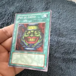 Konami Pot of Greed LOB-119 The Legend of Blue Eyes White Dragon Unlimited Rare - Image 3