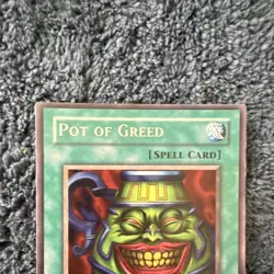 Konami Pot of Greed LOB-119 The Legend of Blue Eyes White Dragon Unlimited Rare - Image 4