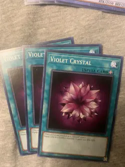Yu-Gi-Oh! TCG Violet Crystal 25th Anniversary Lob-en042 X3 - Image 1